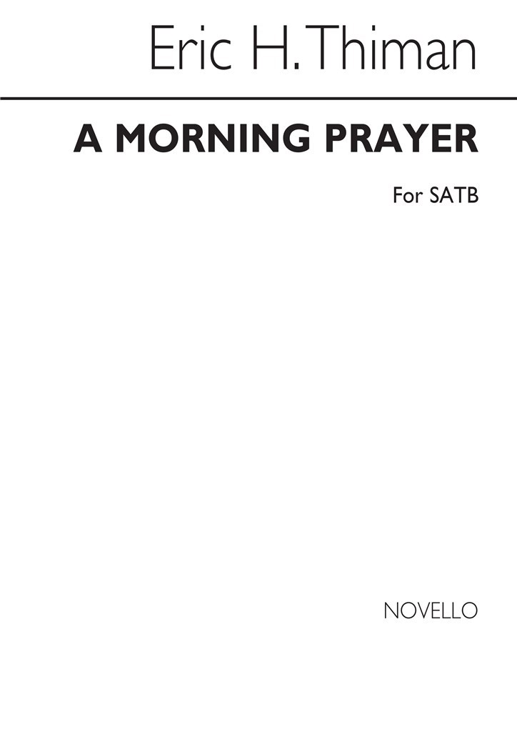 Morning Prayer for SATB Chorus